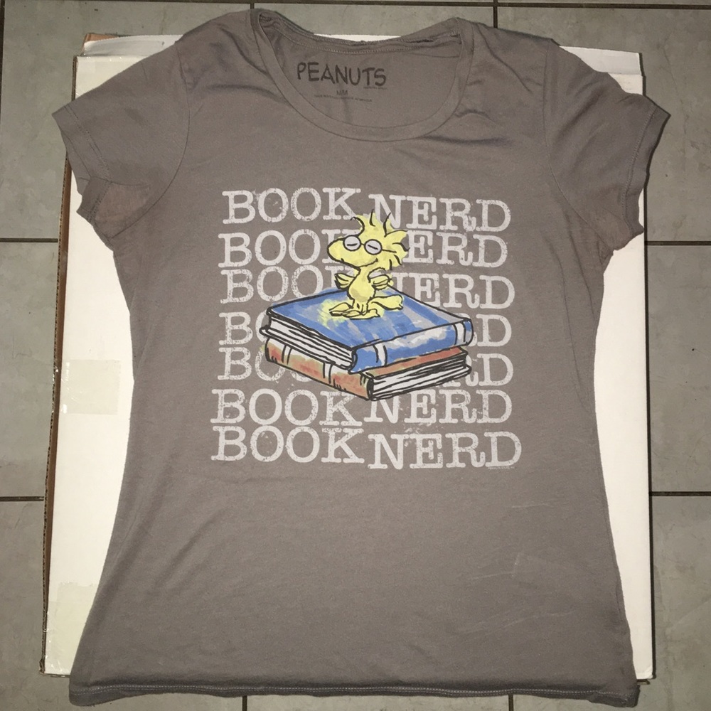 Peanuts Book Nerd Woodstock shirt